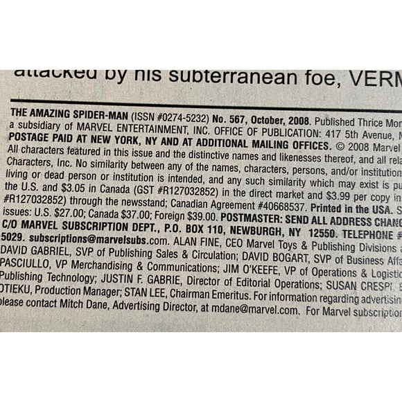 Marvel Amazing Spider-Man #567 Oct 2008 1st App Sasha Kravinoff Comic Book - Picture 3 of 13